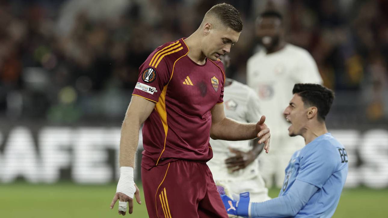 Artem Dovbyk verzweifelte gegen Lille beim Elfmeter