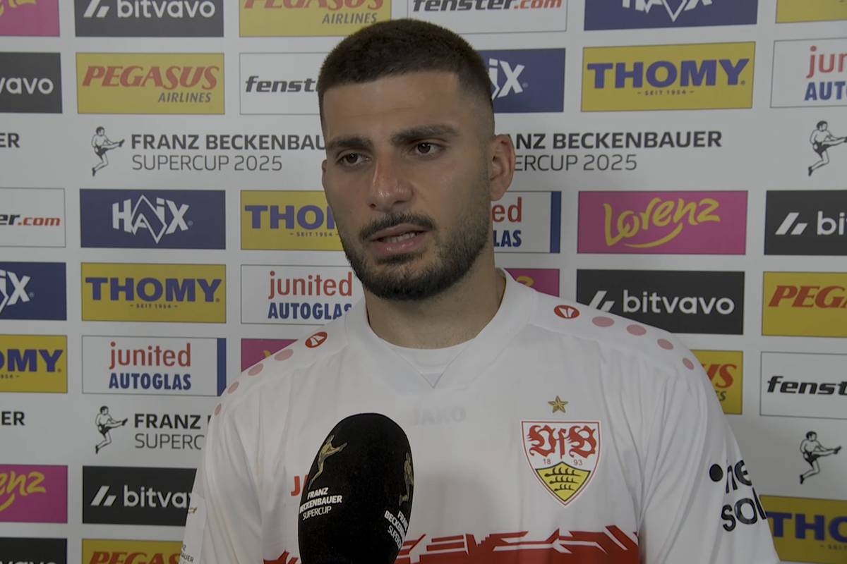 Nach der Niederlage im Supercup-Finale spricht Deniz Undav auch über die Transfer-Thematik rund um Nick Woltemade - der Stürmer hat dazu eine klare Meinung. 