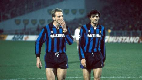 Karl Heinz Rummenigge und Alessandro Altobelli waren bei Inter Mailand Teamkameraden