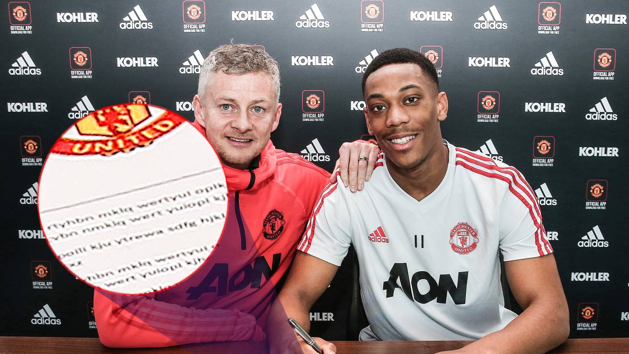 Martial unterschreibt Fake-Vertrag