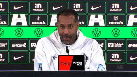 Mit dem Sieg in Wolfsburg sammelt Werder Bremen absolute Big Points im Abstiegskampf. Trotzdem wünscht sich Werder-Coach Daniel Thioune auch zukünftig die abstiegsgefährdeten Wolfsburger in der Bundesliga.