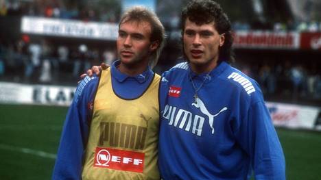 Gerhard Rodax und Toni Polster spielten gemeinsam für Österreich