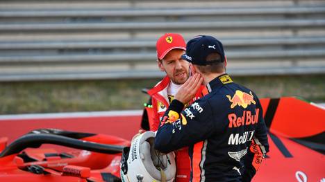Max Verstappen (r.) und Sebastian Vettel sind Konkurrenten in der Formel 1