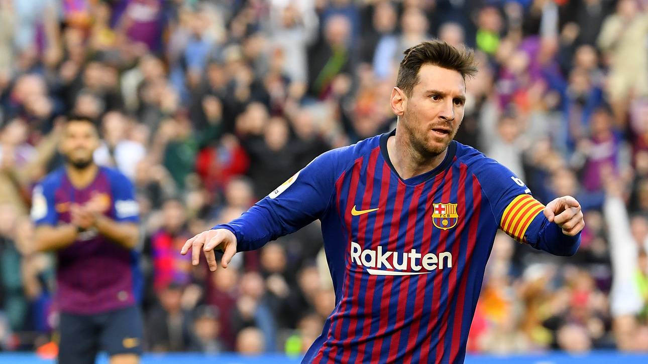 Messi-Bild in der United-Kabine