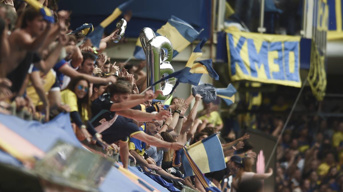 Der Jubel hält diesmal allein wegen der Halbzeitpause schon länger an - doch wieder mimt River Plate den Spielverderber