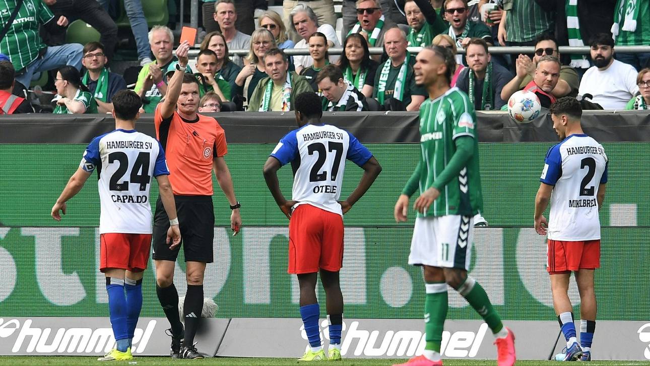 HSV hat mehr Platzverweisen als Siege