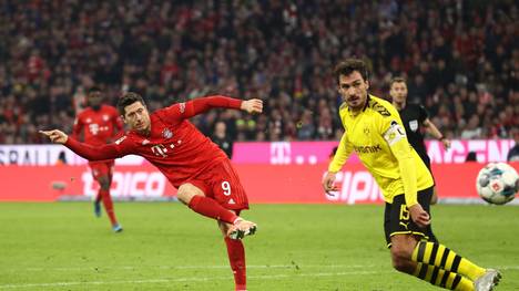 Robert Lewandowski und Mats Hummels, FC Bayern - Borussia Dortmund