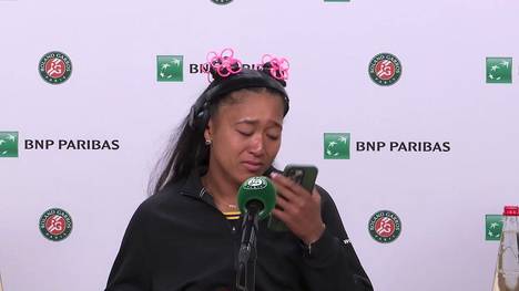 Nach dem bitteren Aus in der ersten Runde der French Open zeigte sich Naomi Osaka am Boden zerstört. Die ehemalige Weltranglistenerste erklärte unter Tränen, dass sie es hasse, Menschen zu enttäuschen.