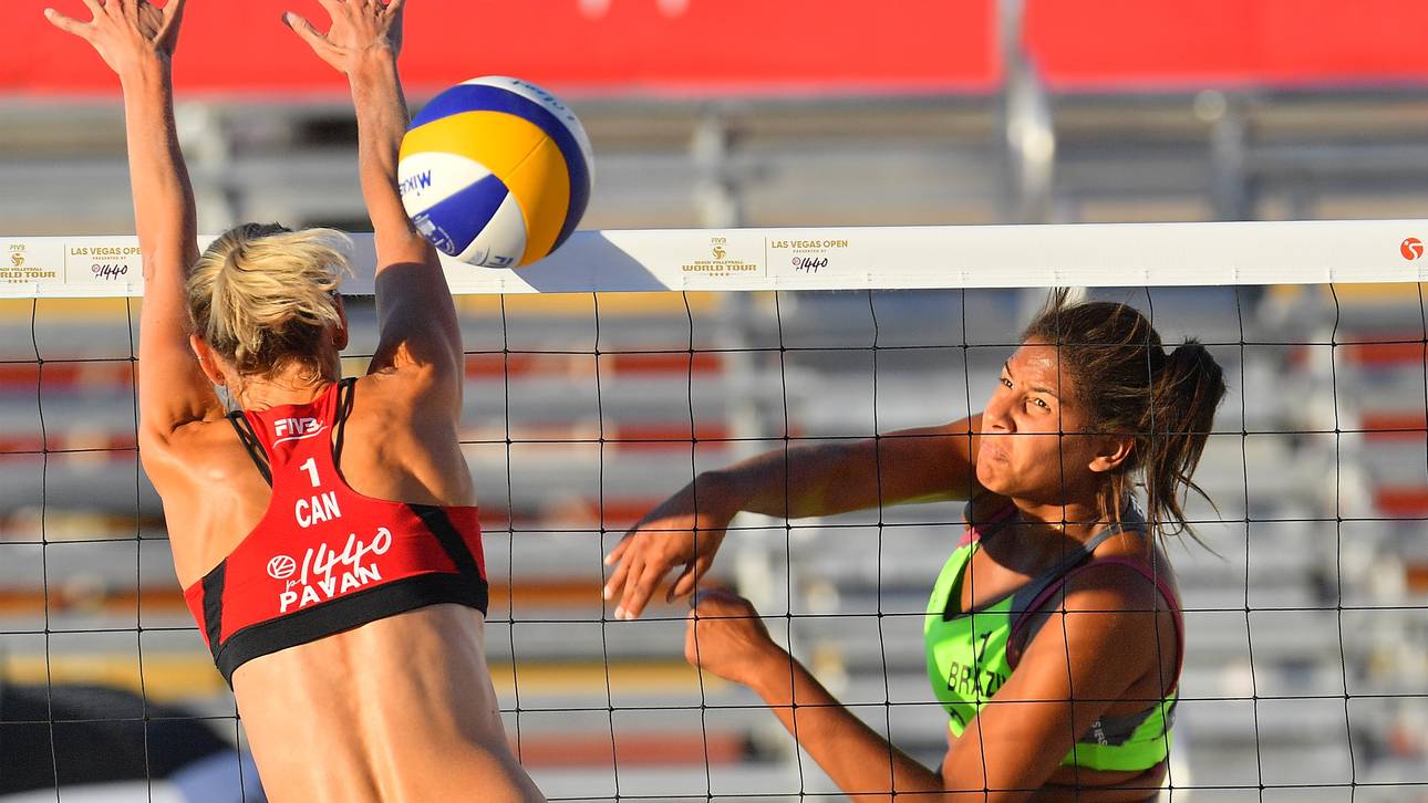FIVB Las Vegas Open Presented by p1440 Ana Patricia (r.) hat als Jugend-Olympiasiegerin und zweimalige U21-Weltmeisterin bereits in jungen Jahren auf sich aufmerksam gemacht