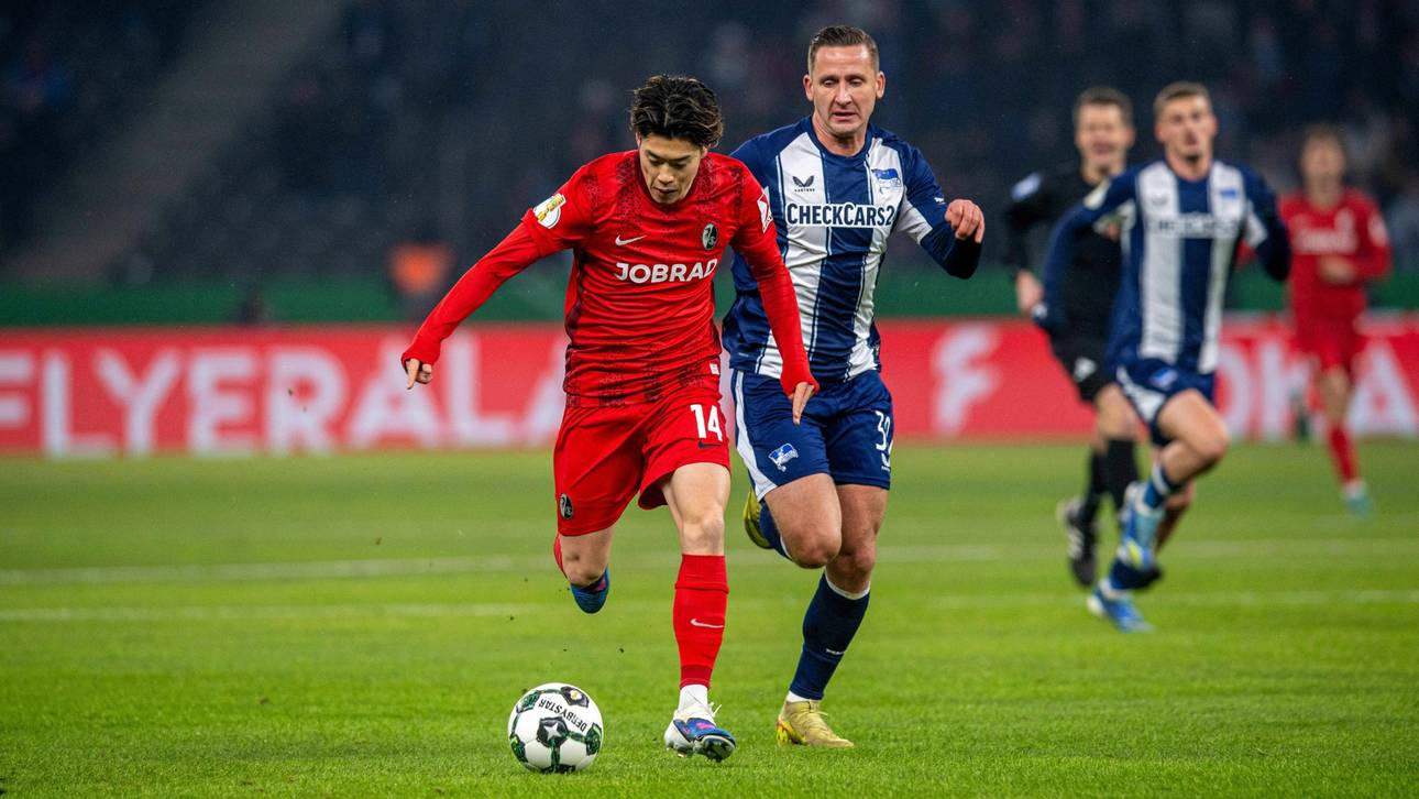 Hertha BSC empfing den SC Freiburg im DFB-Pokal