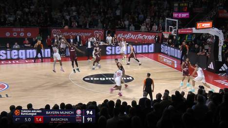 Die Bayern-Basketballer liefern sich in der EuroLeague einen packenden Overtime-Thriller mit Baskonia Vitoria-Gasteiz - weil sich die Münchner zuvor einen verhängnisvollen Fauxpas erlauben.