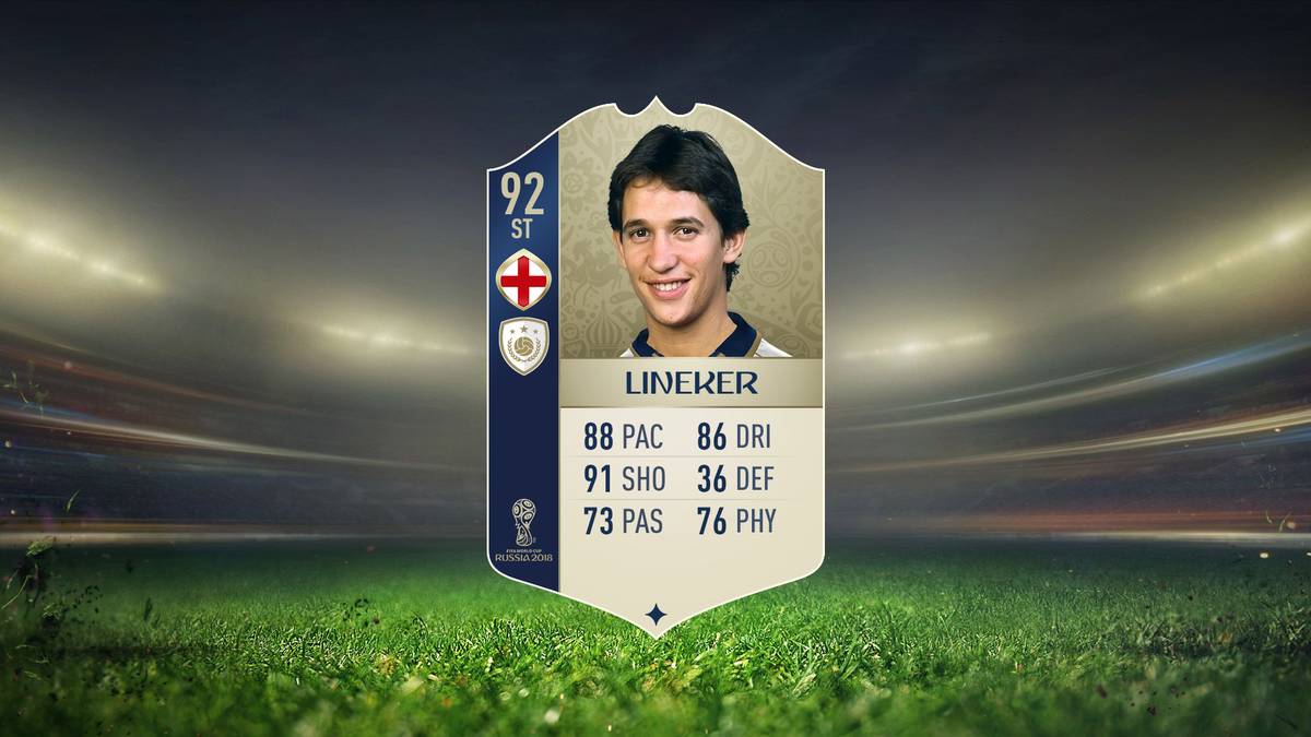 Gary Lineker - England - Gesamtstärke 92