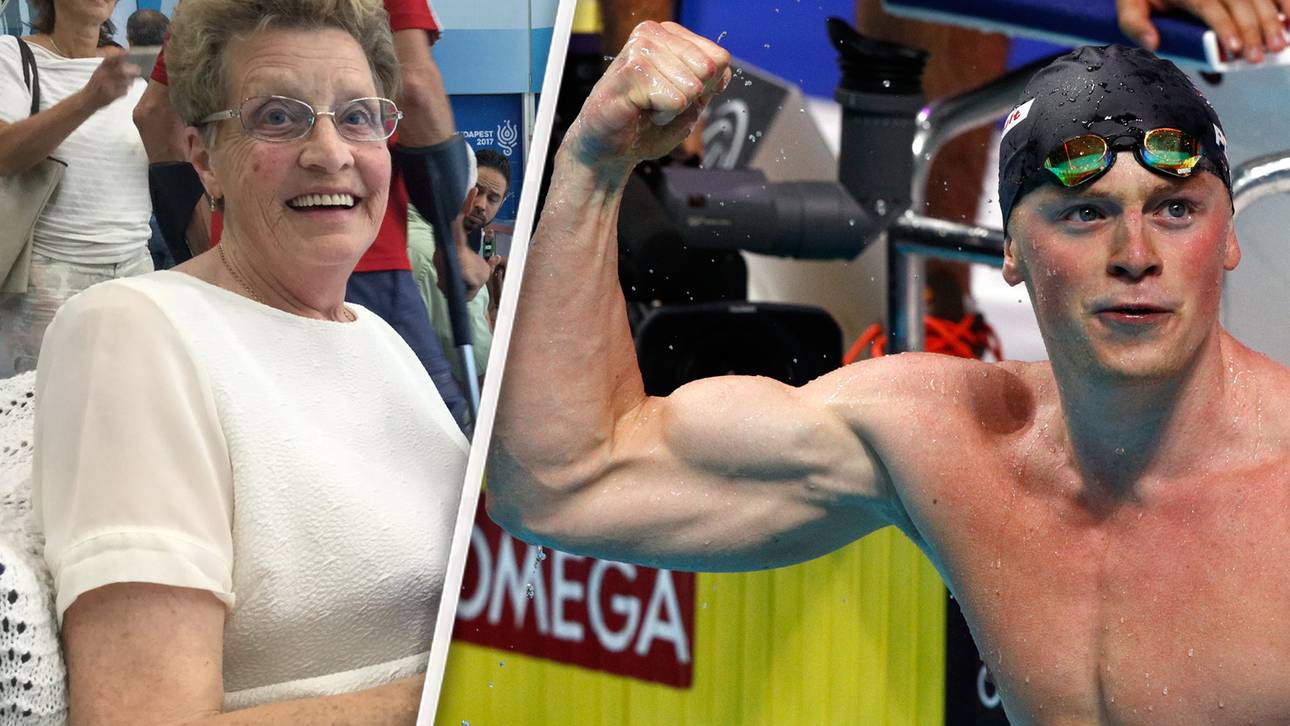 Schwimm-Oma wird zum Twitter-Star