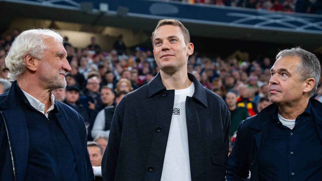 Bald wieder gemeinsam beim DFB? Rudi Völler (l.) und Manuel Neuer (r.)
