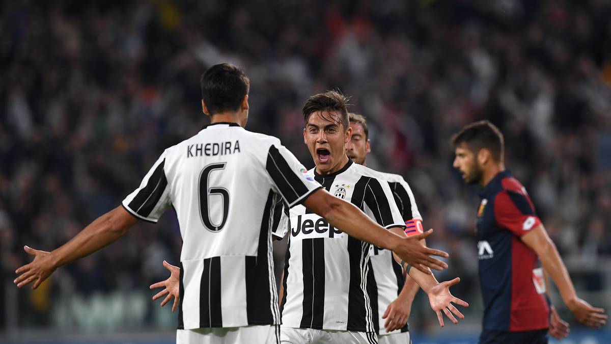 ...Dybala, der auch schon 15 Tore in Serie A und Champions League gesammelt hat. Juves Problem: Mario Mandzukic schwächelt derzeit, so dass Sami Khedira mit sechs Toren drittbester Torschütze ist