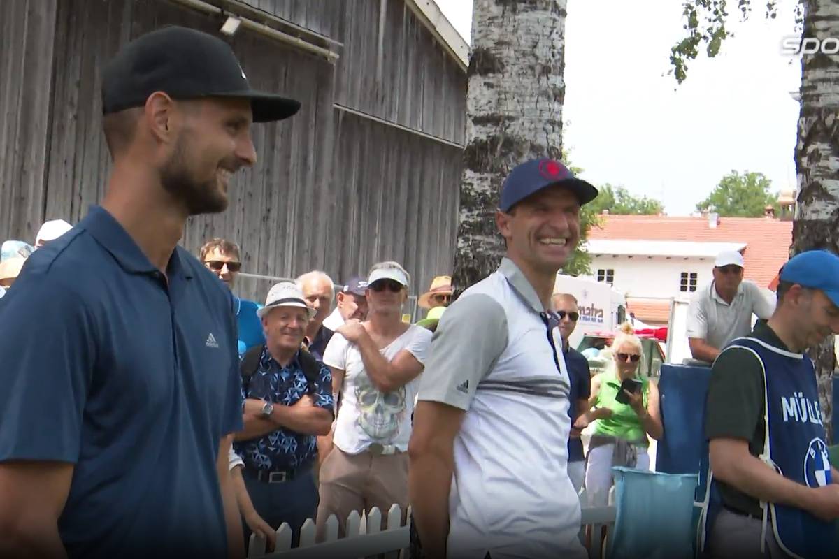 Gareth Bale hat sich mit Bayern Münchens Thomas Müller ein Golf-Duell geliefert und in dessen Rahmen ein Gerücht im Keim erstickt.