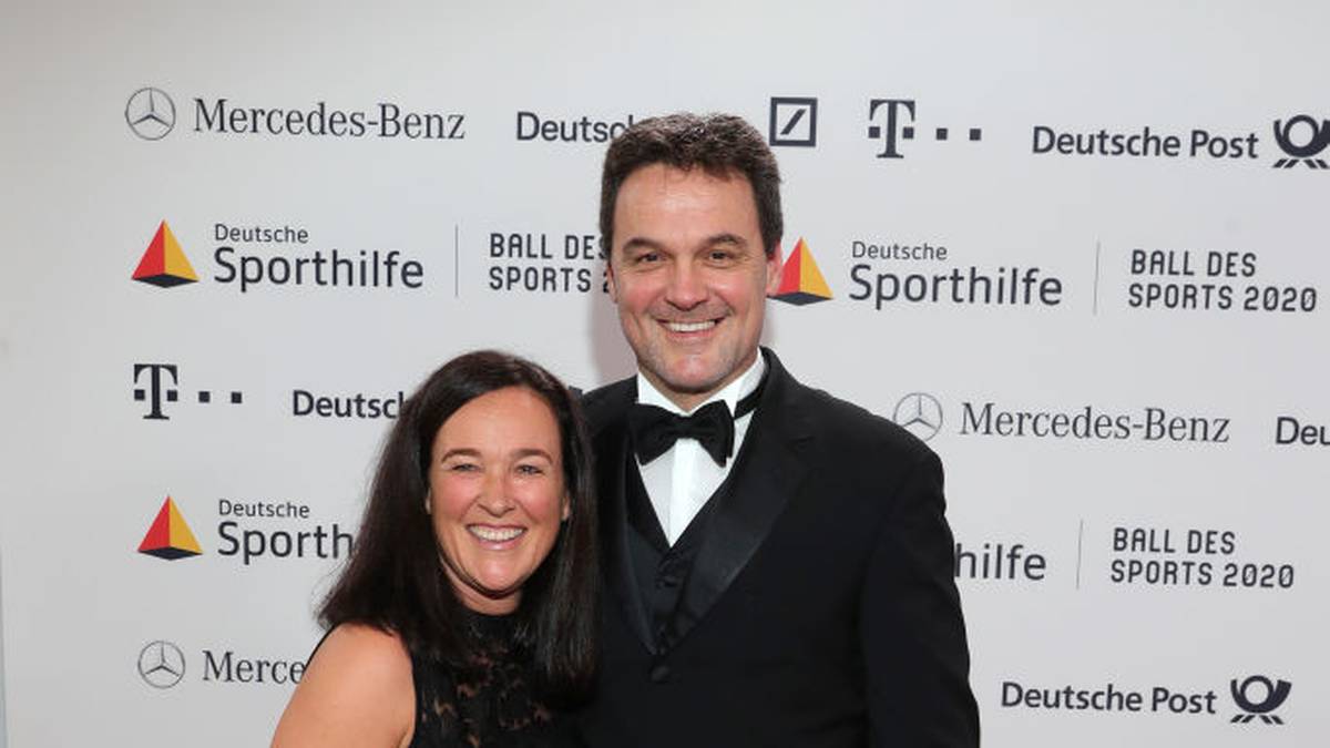 ...aber auch sein damaliger Nationalmannschaftskollege Markus Baur war mit seiner Gattin Marion da