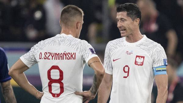 Damian Szymanski und Robert Lewandowski treffen mit Polen nun auf Frankreich