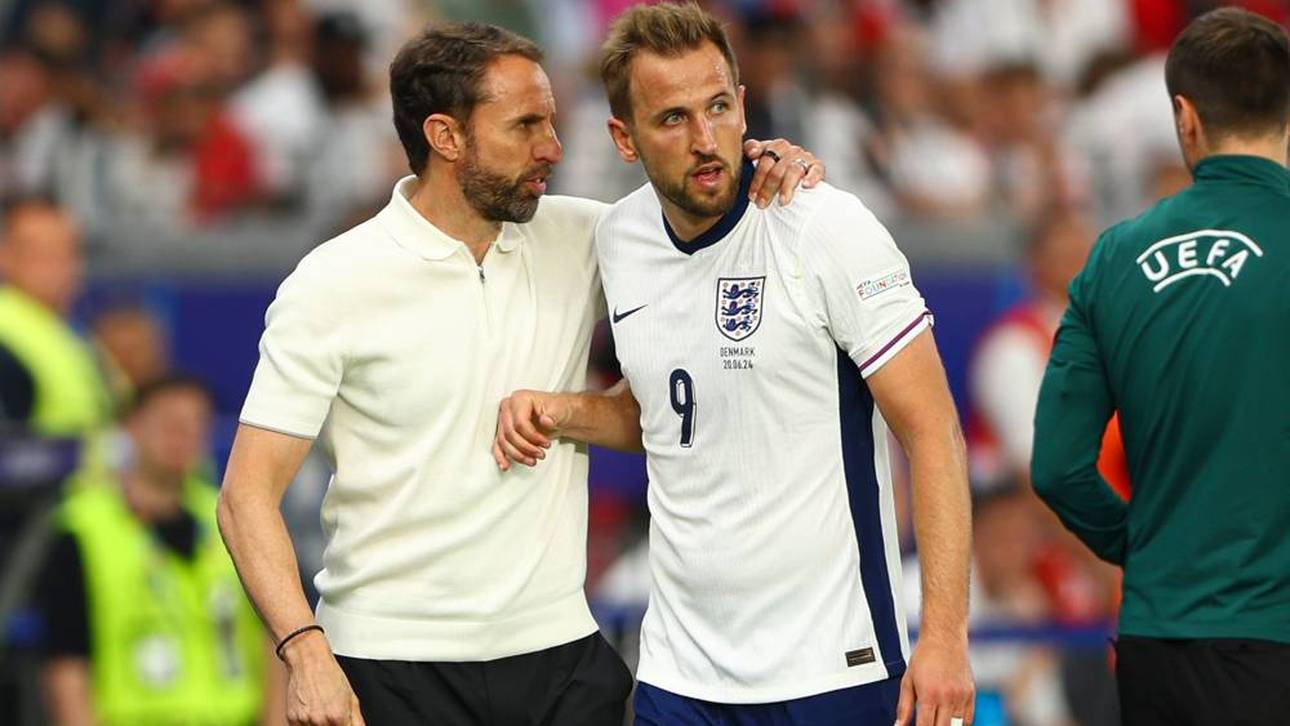 Gareth Southgate (l.) gerät nach schwachen Leistungen der englischen Nationalmannschaft immer heftiger in die Kritik