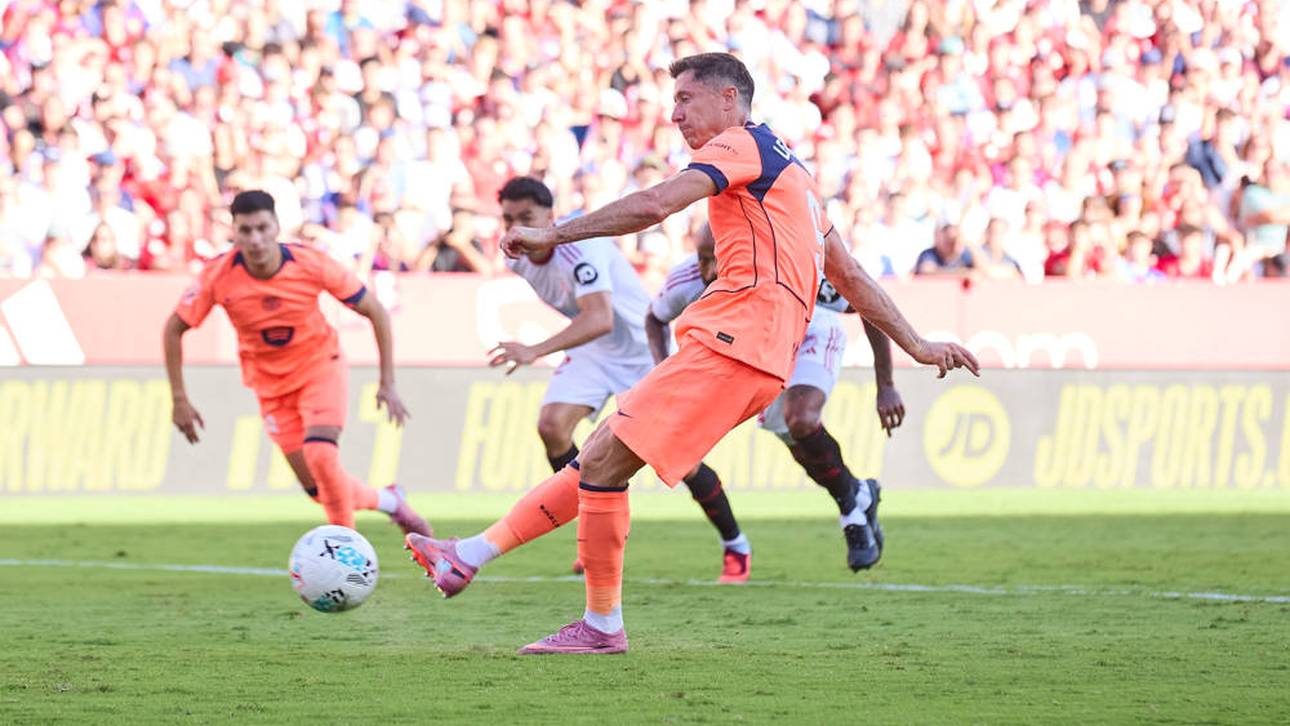 Robert Lewandowski verschoss in Sevilla einen Elfmeter