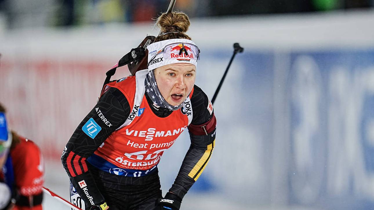 Selina Grotian fehlt bei der Verfolgung in Östersund
