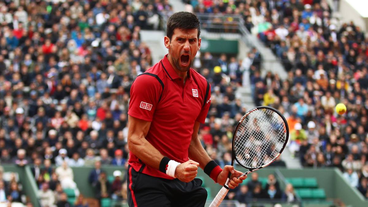 Sein Gegner ist die serbische Urgewalt und Nummer 1 der Welt, Novak Djokovic