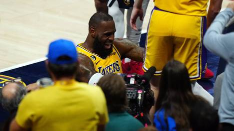 NBA-Superstar LeBron James und seine Los Angeles Lakers erlebten in den Playoffs gegen die Denver Nuggets den nächsten Dämpfer