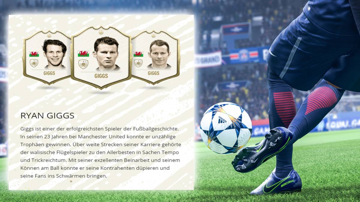 Linkes/Rechtes Mittelfeld (LF/RF): Ryan Giggs (Wales)