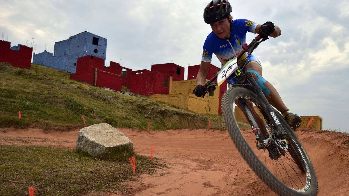 Auch die Mountainbike-Wettbewerbe liefern spektakuläre Bilder