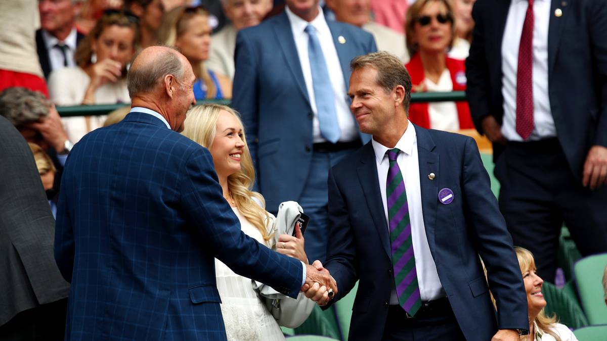 Ebenso wie der ehemalige Wimbledon-Sieger Stefan Edberg ...