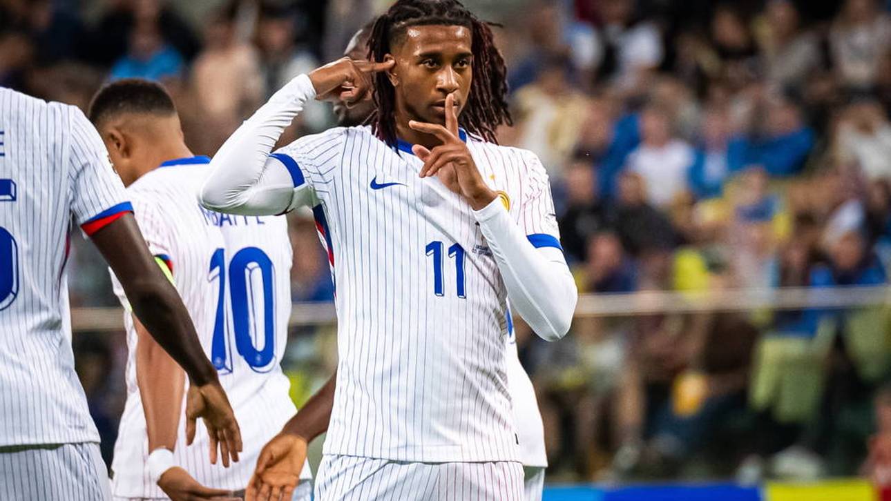 Michael Olise brachte Frankreich gegen die Ukraine in Führung