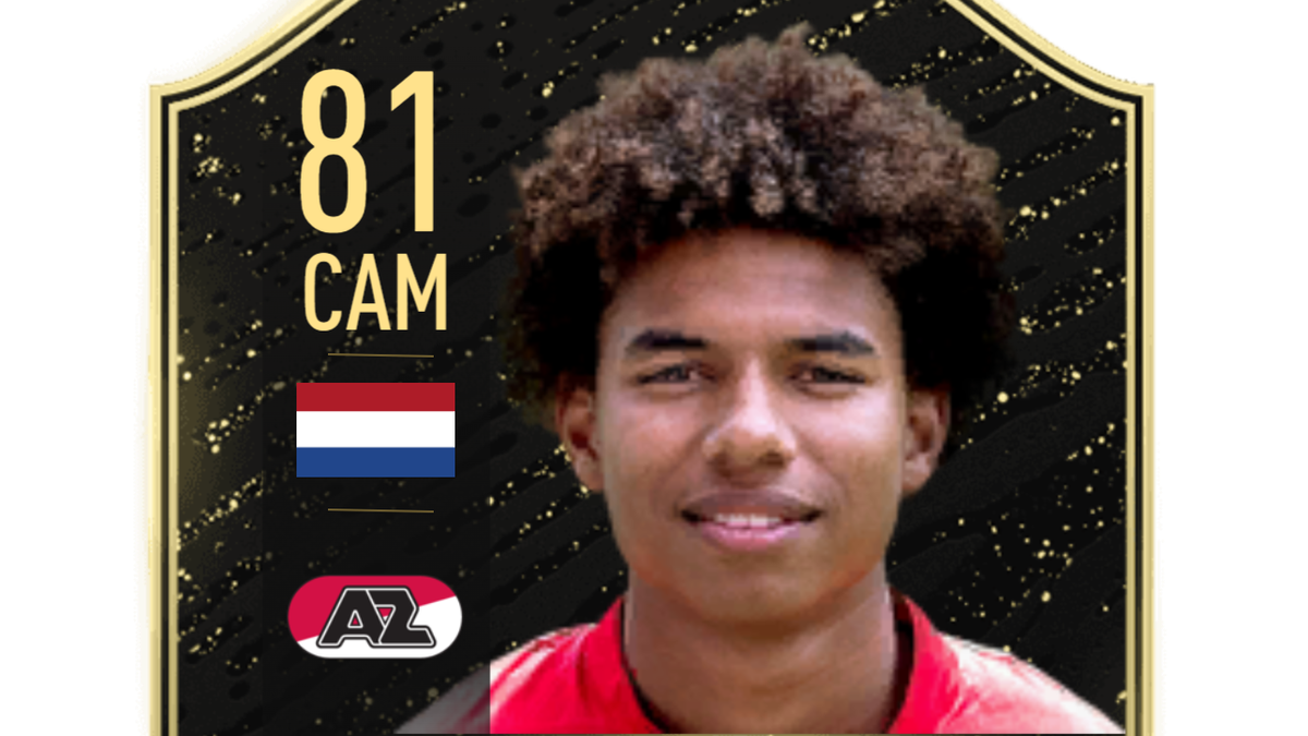 Calvin Stengs (AZ Alkmaar), Zentrales Offensives Mittelfeld: 81 (+6); Basis-Karte Gold Non Rare: 75