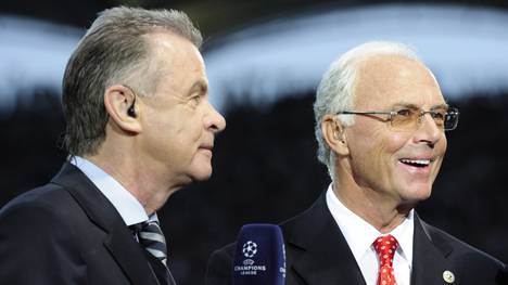 Ottmar Hitzfeld (l.) sieht Franz Beckenbauer als geeigneten Nachfolger für Sepp Blatter