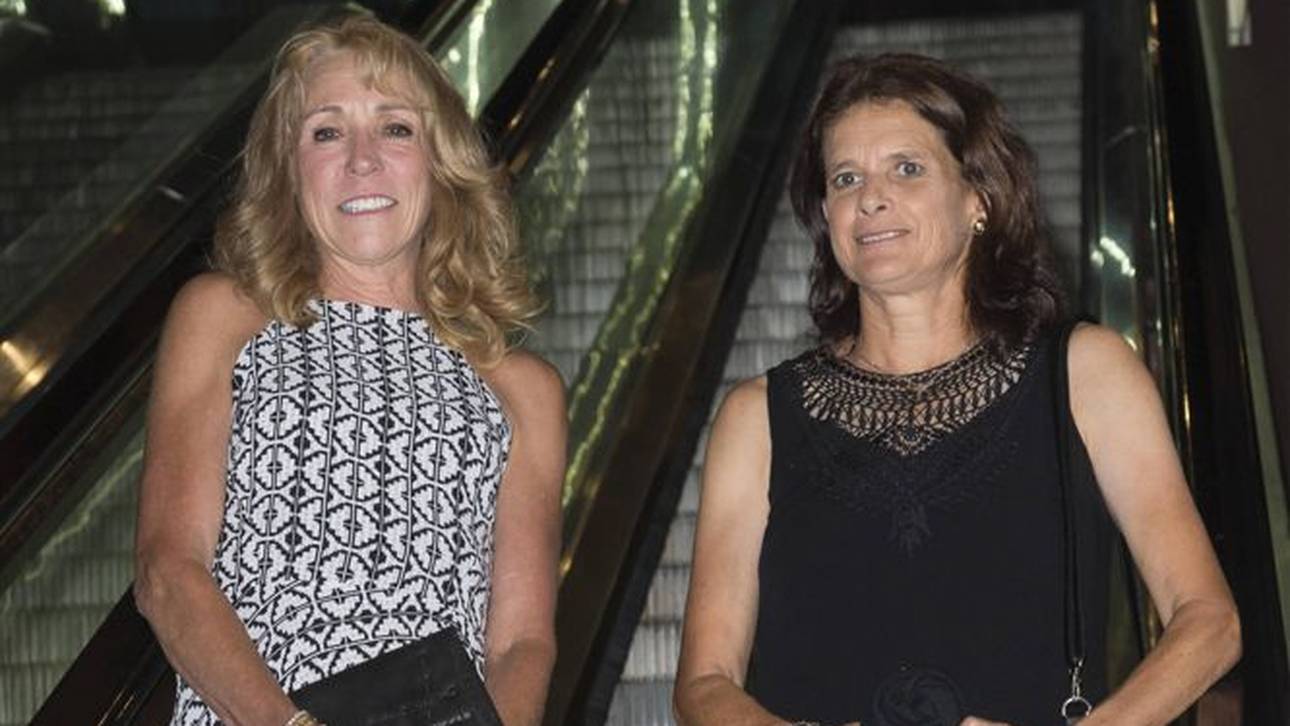 Mary Slaney und Zola Pieterse bei ihrem Wiedersehen im Jahr 2016