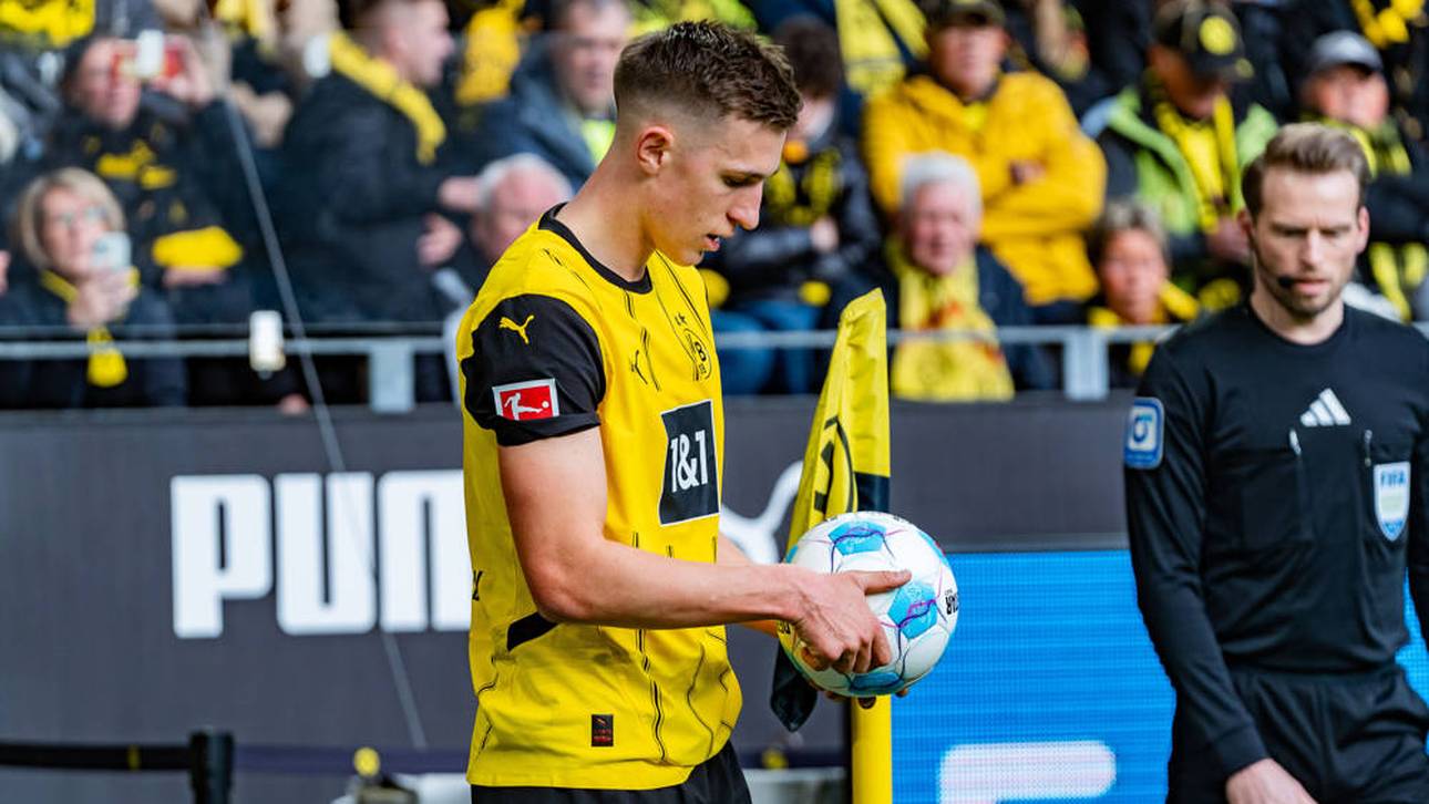 Nico Schlotterbeck vor dem Ausführen einer Ecke