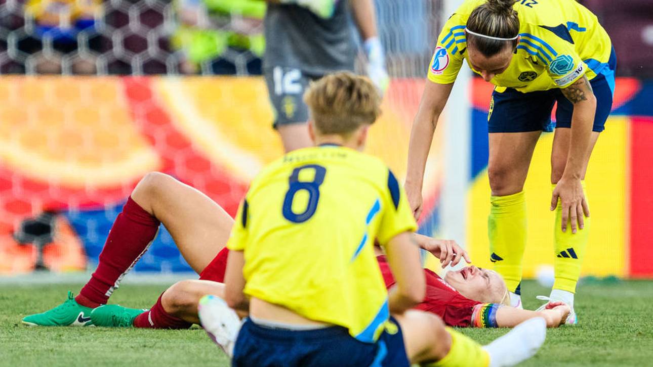 Pernille Harder sorgte bei der Frauen-EM für einen kurzen Schreckmoment