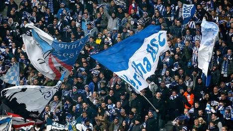 Hertha BSC v FC Schalke 04 - Bundesliga-Fans