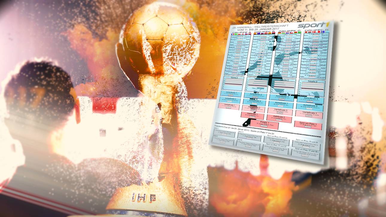 Handball-WM 2017: Spielplan als PDF