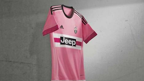 Das rosa Auswärtstrikot von Juventus Turin