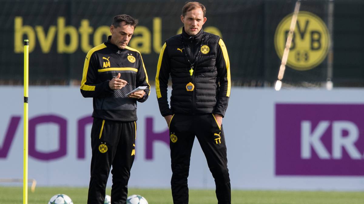 TRAINERTEAM: Zumindest eine Sache wird sich für Tuchel nicht ändern. Er kann auch in Paris mit seinem bewährten Team rund um Assistent Arno Michels (l.), Athletiktrainer Rainer Schrey und Videoanalyst Benjamin Weber arbeiten