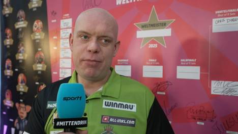 Michael van Gerwen spircht vor seinem Viertelfinale über seinen Gegner Callan Rydz und seine größte Motivation, die MvG selbstbewusst beantwortet.