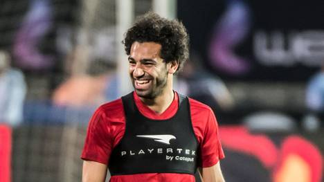 Mohamed Salah stieg am Montag nach seiner Schulterverletzung ins Lauftraining ein