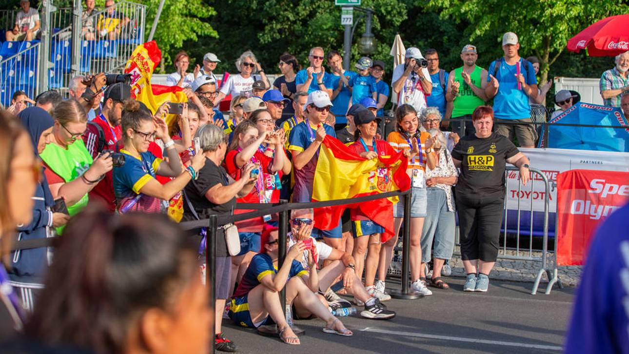 Athleten-Party am Brandenburger Tor