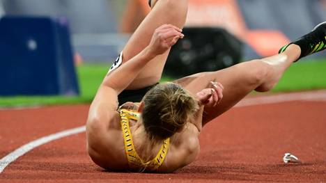 Lückenkemper war nach dem Zieleinlauf gestürzt