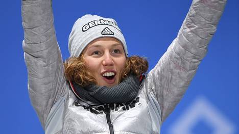 Laura Dahlmeier gewann in Pyeongchang zwei Goldmedaillen und eine Bronzemedaille