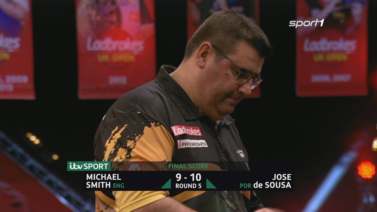 Darts-UK Open: Jose de Sousa besiegt Michael Smith mit 10:9 