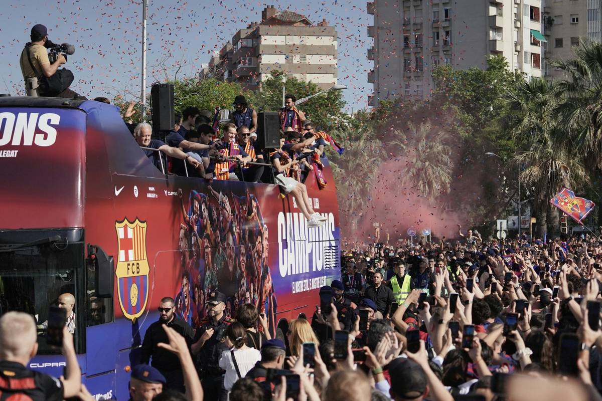Gigantische Meister-Party in Barcelona