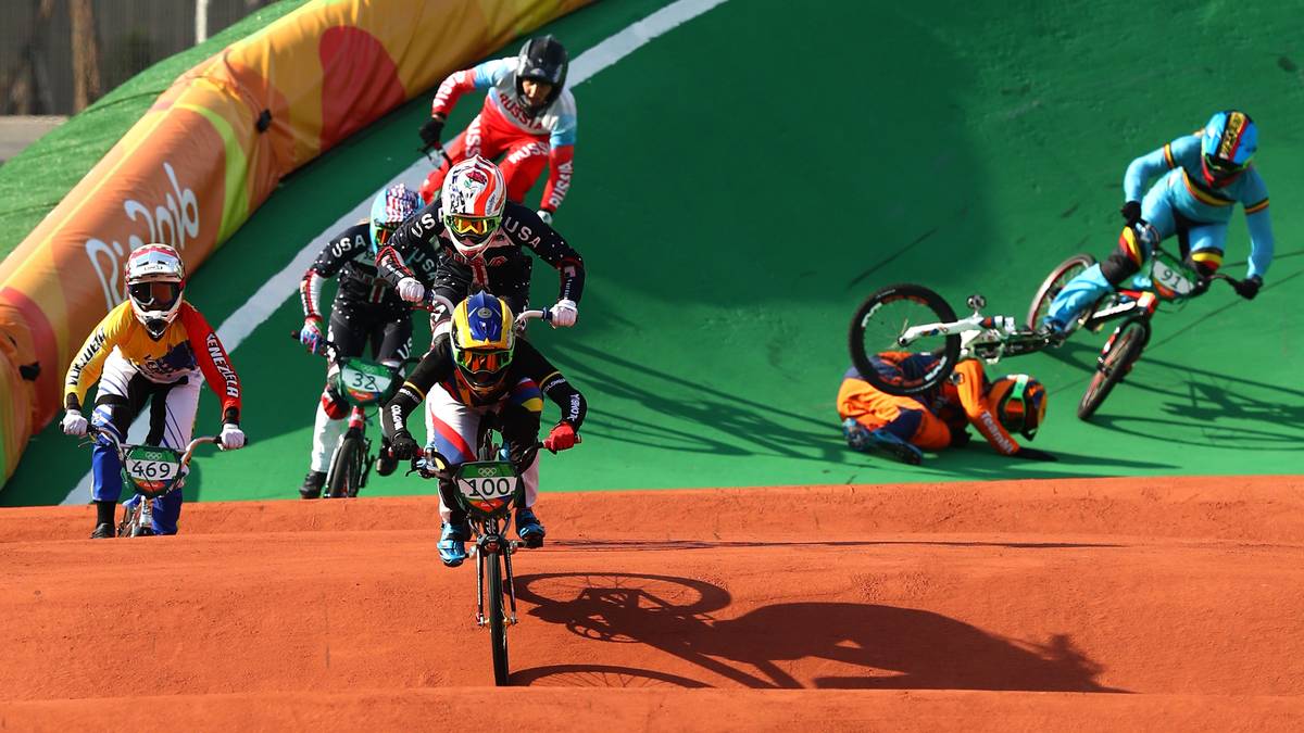 Auch wenn nicht alle wieder auf ihren Rädern landen...