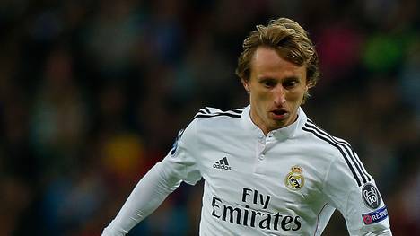 Luka Modric von Real Madrid in Aktion