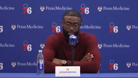 Jaylen Brown startet mit den Philadelphia 76ers in einen neuen Karriereabschnitt. Der Finals-MVP freut sich dabei auf die gemeinsame Zeit mit LeBron James.
